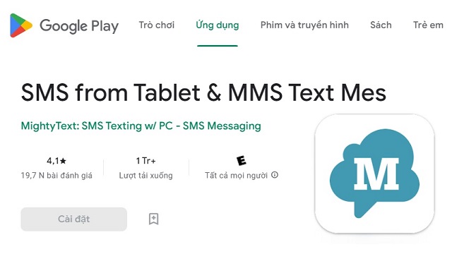 Tải phần mềm đọc trộm tin nhắn MightyText trên điện thoại